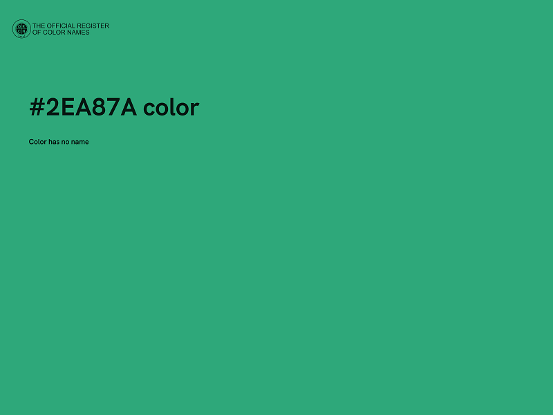 #2EA87A color image