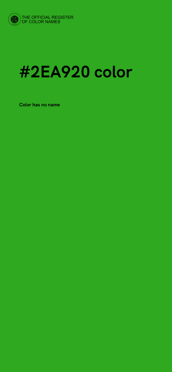 #2EA920 color image