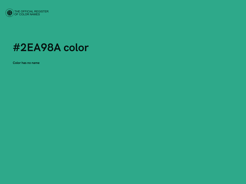 #2EA98A color image