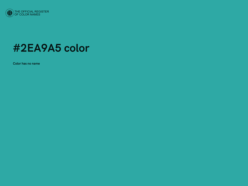 #2EA9A5 color image