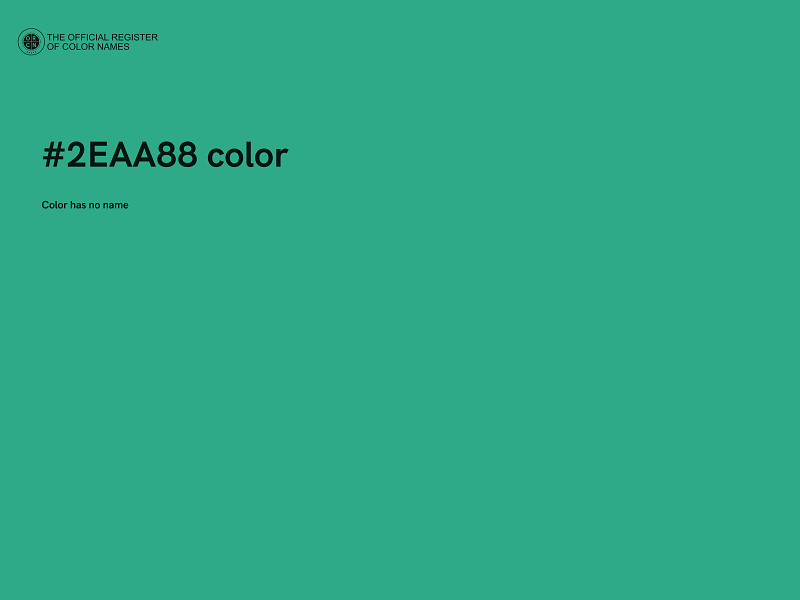 #2EAA88 color image