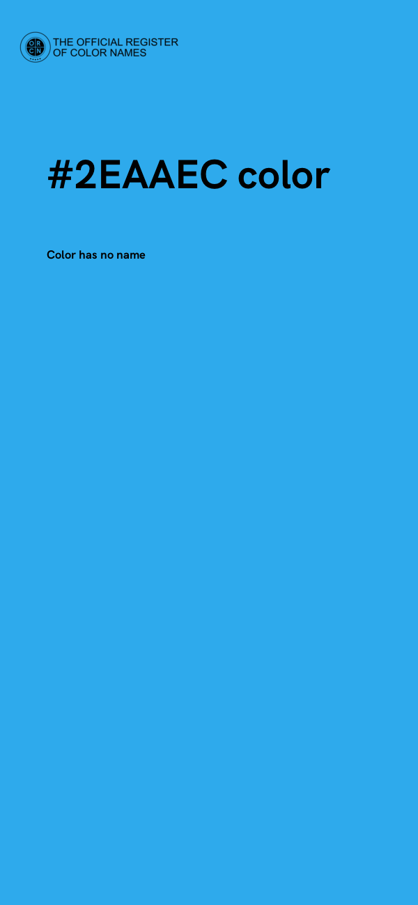 #2EAAEC color image