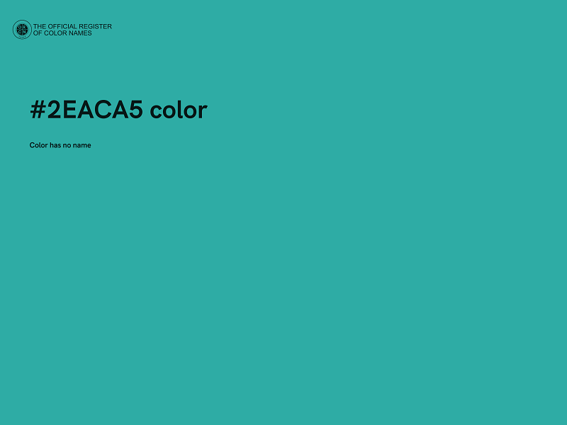 #2EACA5 color image