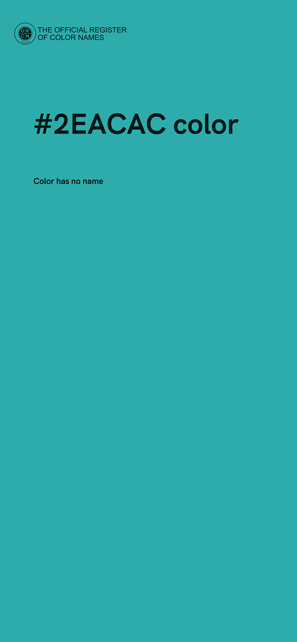 #2EACAC color image