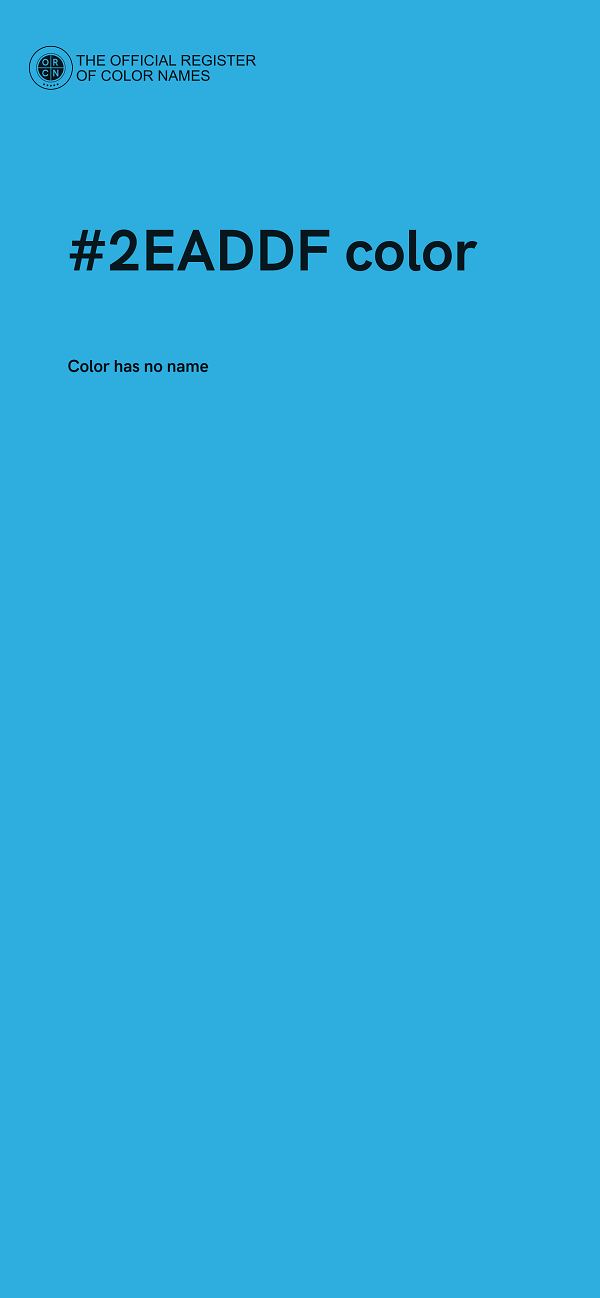 #2EADDF color image