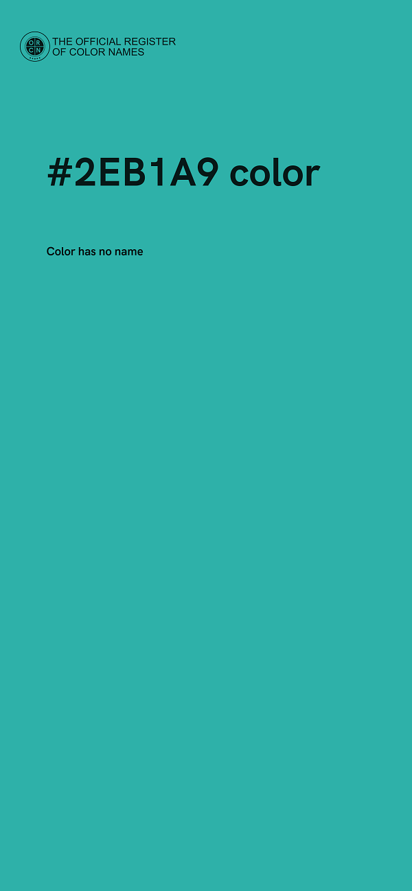 #2EB1A9 color image