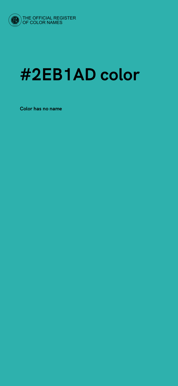 #2EB1AD color image