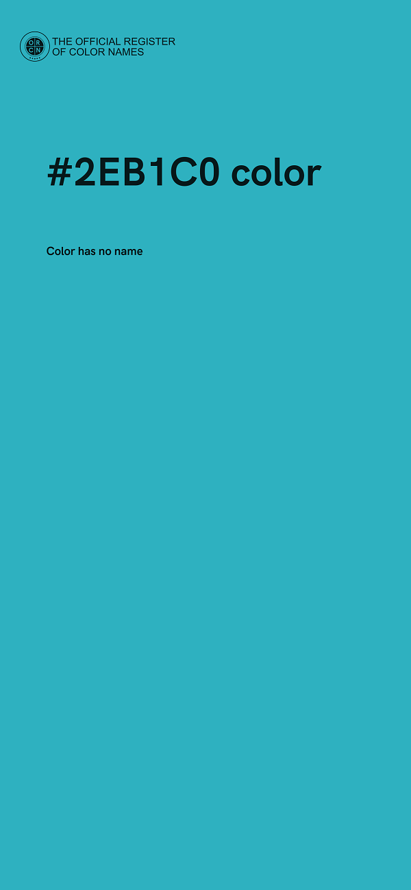 #2EB1C0 color image