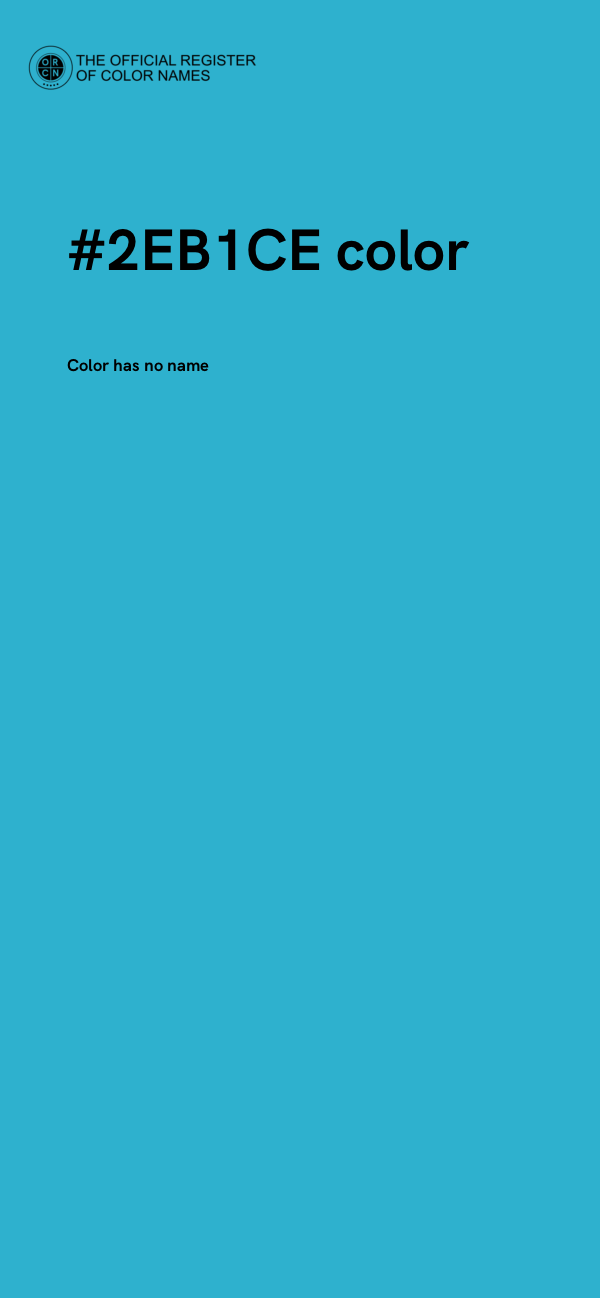 #2EB1CE color image