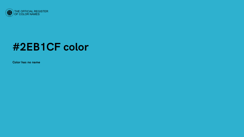 #2EB1CF color image