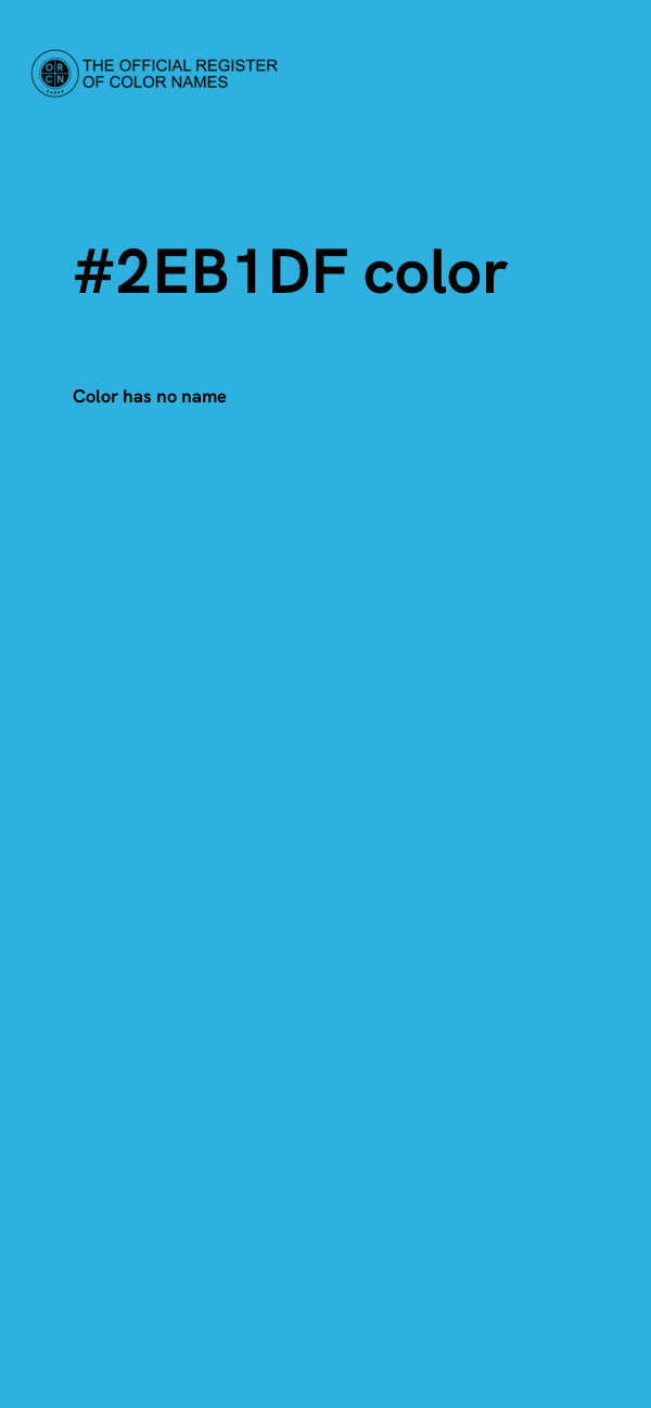 #2EB1DF color image