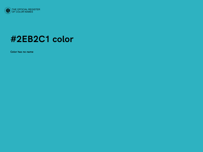 #2EB2C1 color image