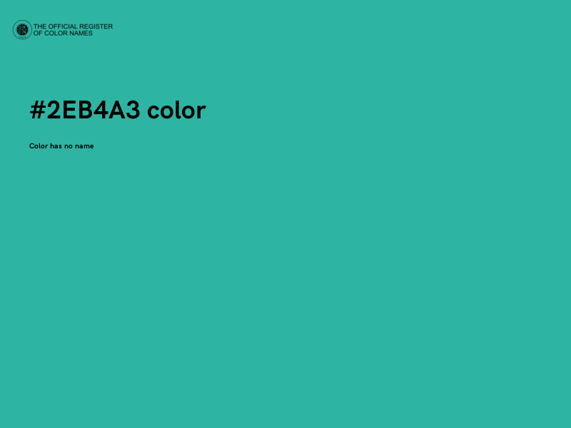 #2EB4A3 color image