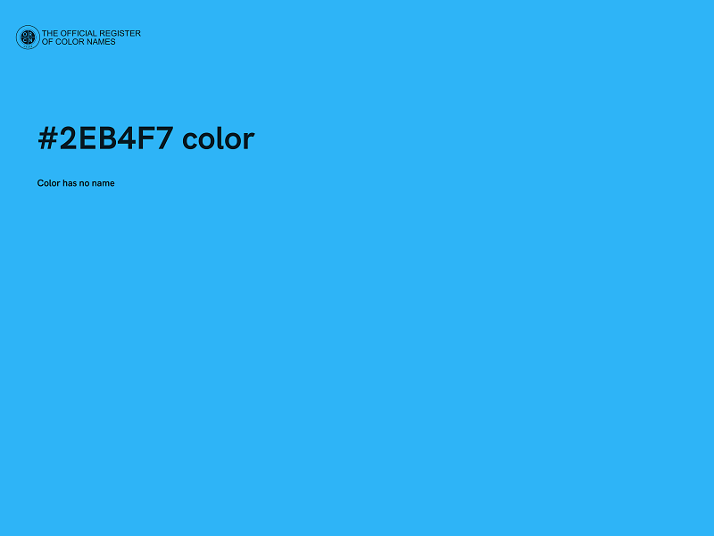#2EB4F7 color image