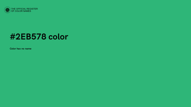 #2EB578 color image