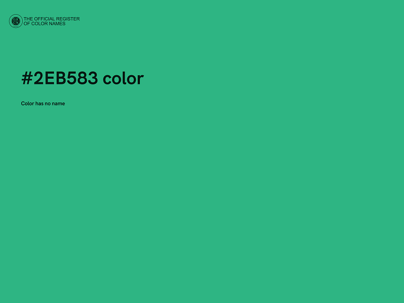 #2EB583 color image