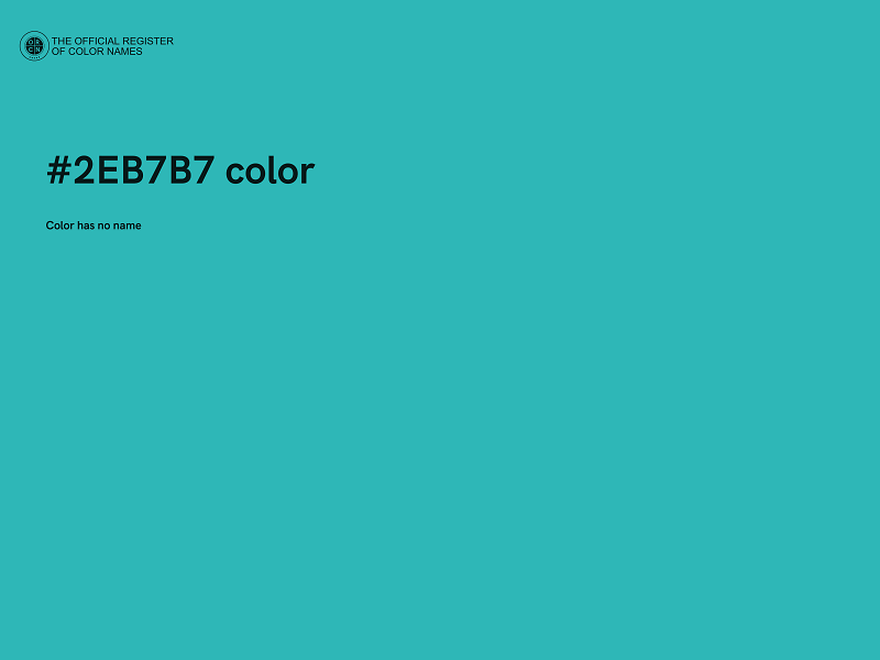 #2EB7B7 color image