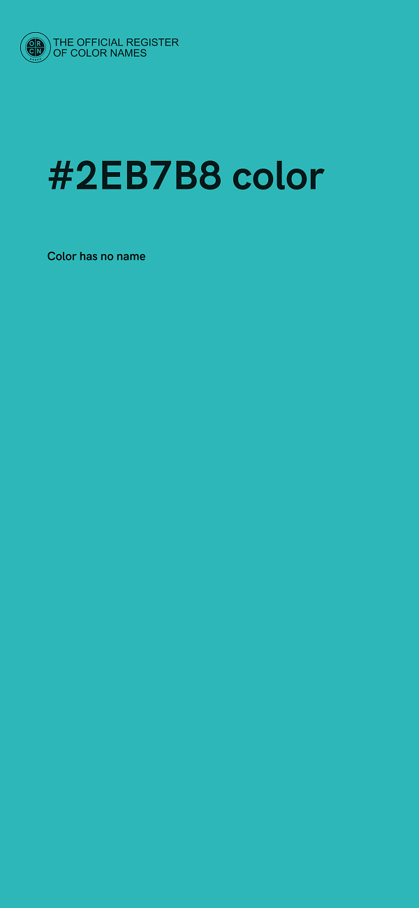#2EB7B8 color image