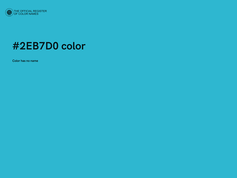 #2EB7D0 color image