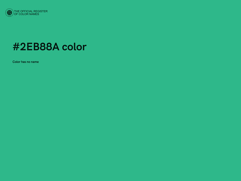 #2EB88A color image