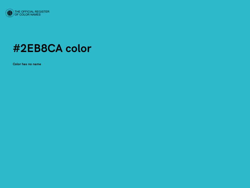 #2EB8CA color image