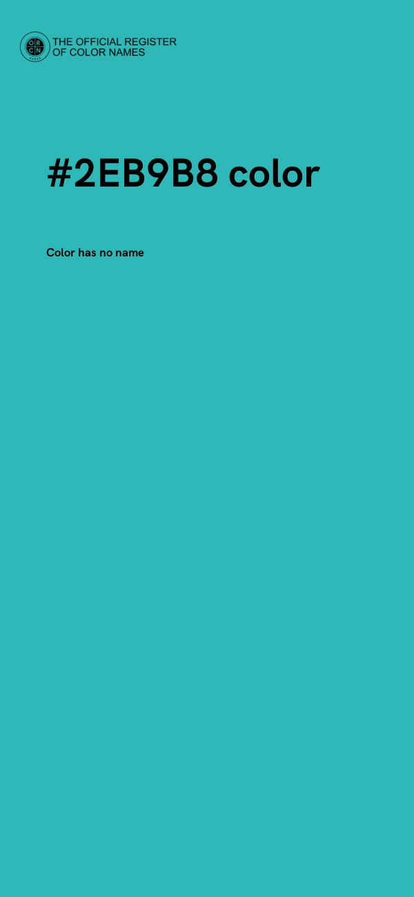#2EB9B8 color image
