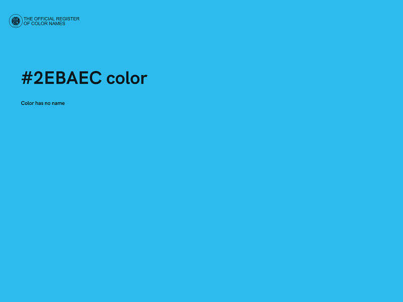 #2EBAEC color image