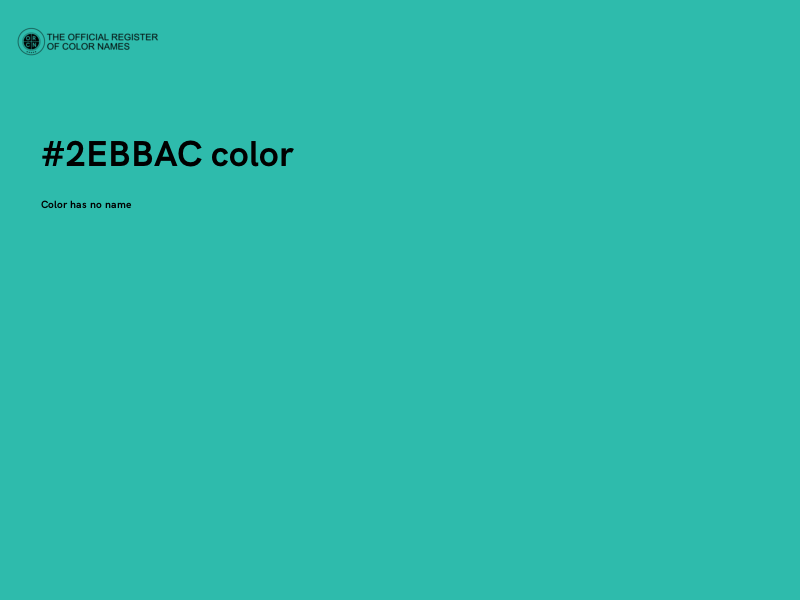 #2EBBAC color image