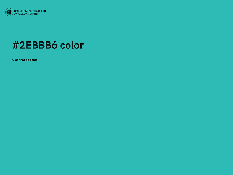 #2EBBB6 color image