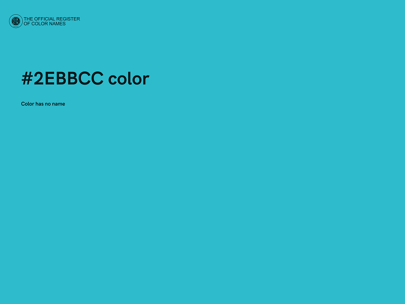 #2EBBCC color image