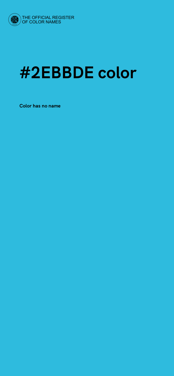 #2EBBDE color image