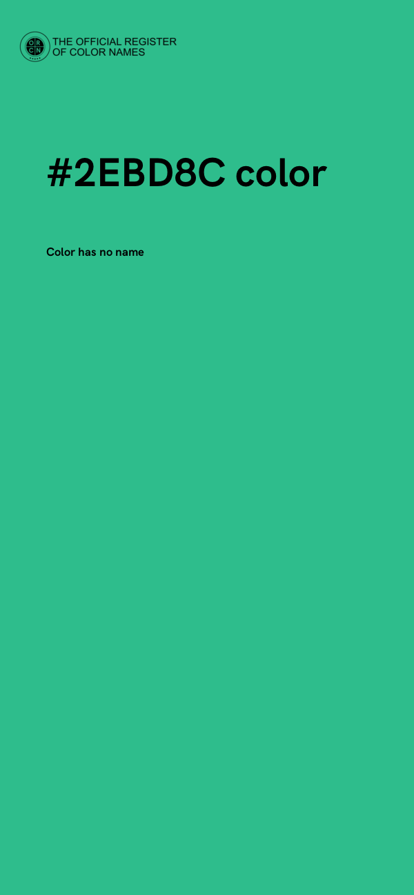 #2EBD8C color image