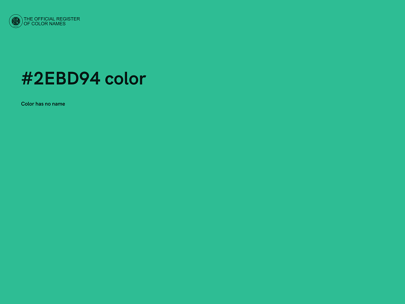 #2EBD94 color image