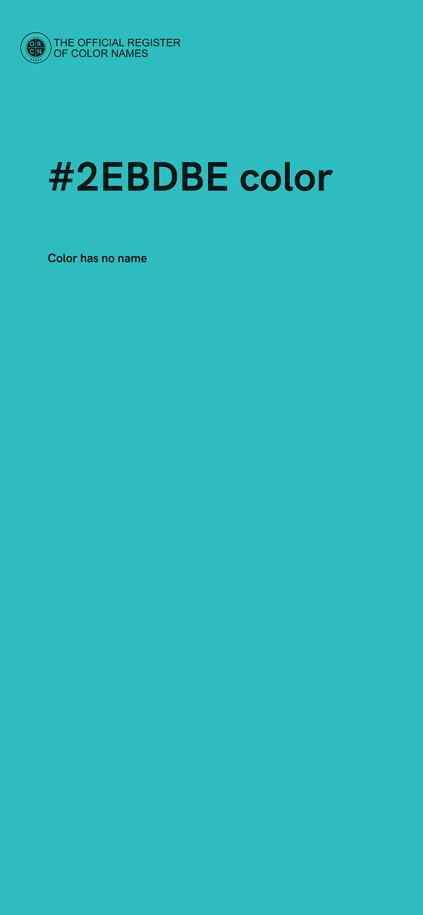 #2EBDBE color image