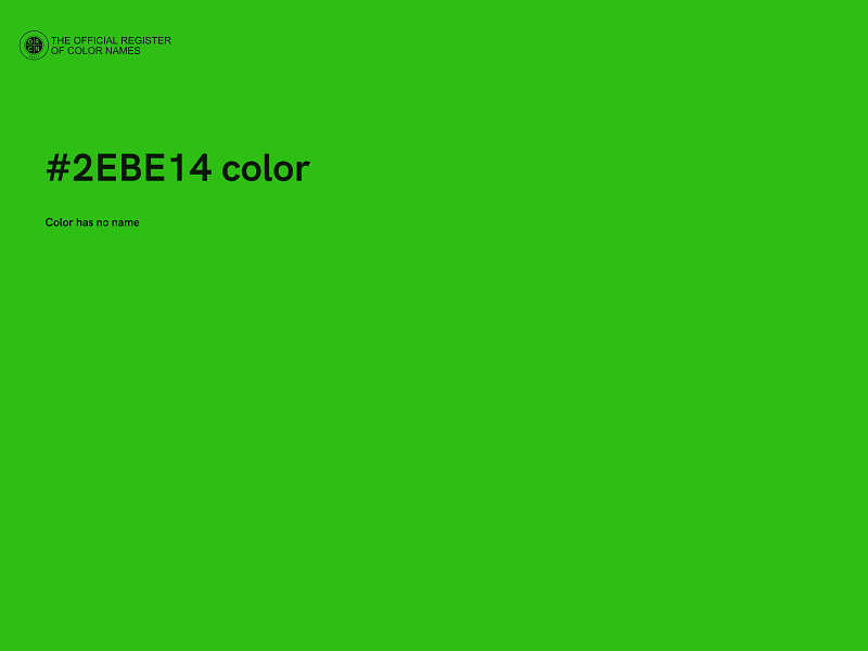 #2EBE14 color image