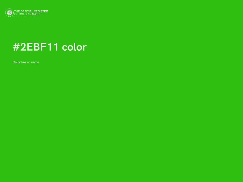 #2EBF11 color image