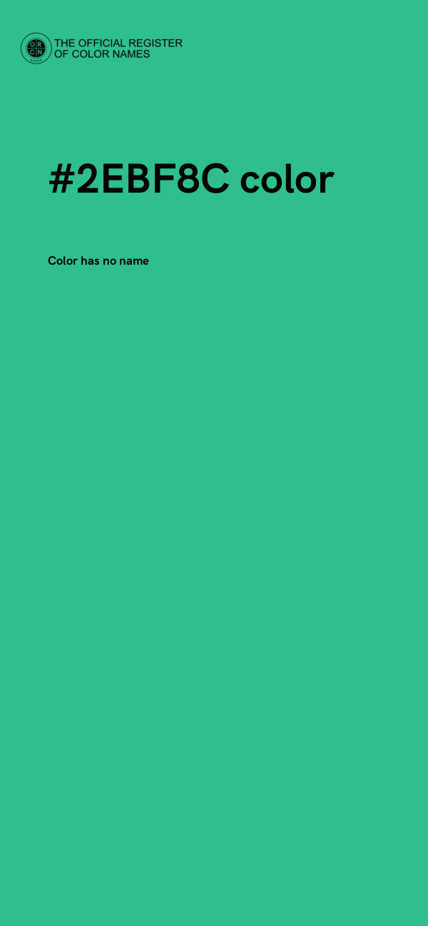 #2EBF8C color image