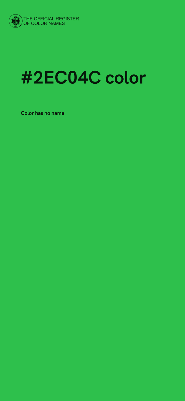 #2EC04C color image