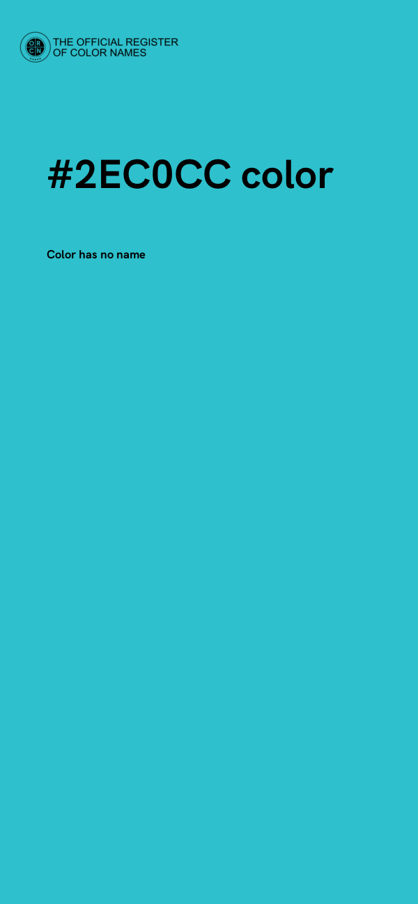 #2EC0CC color image