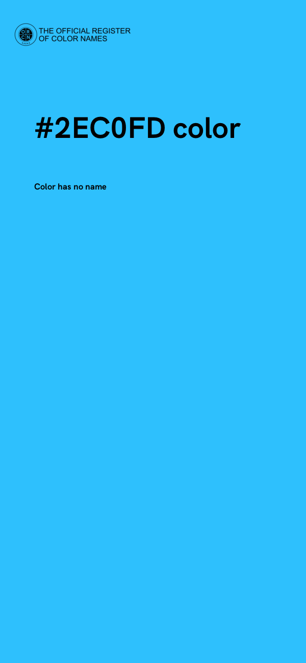 #2EC0FD color image