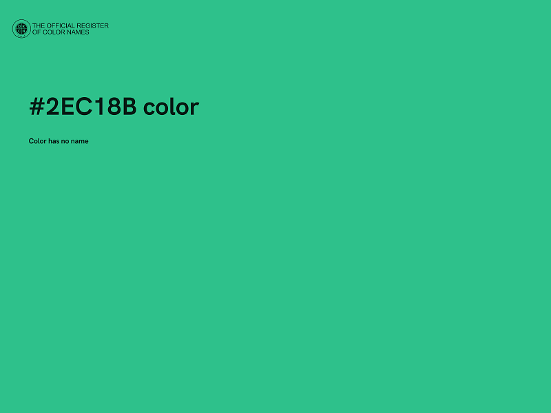 #2EC18B color image