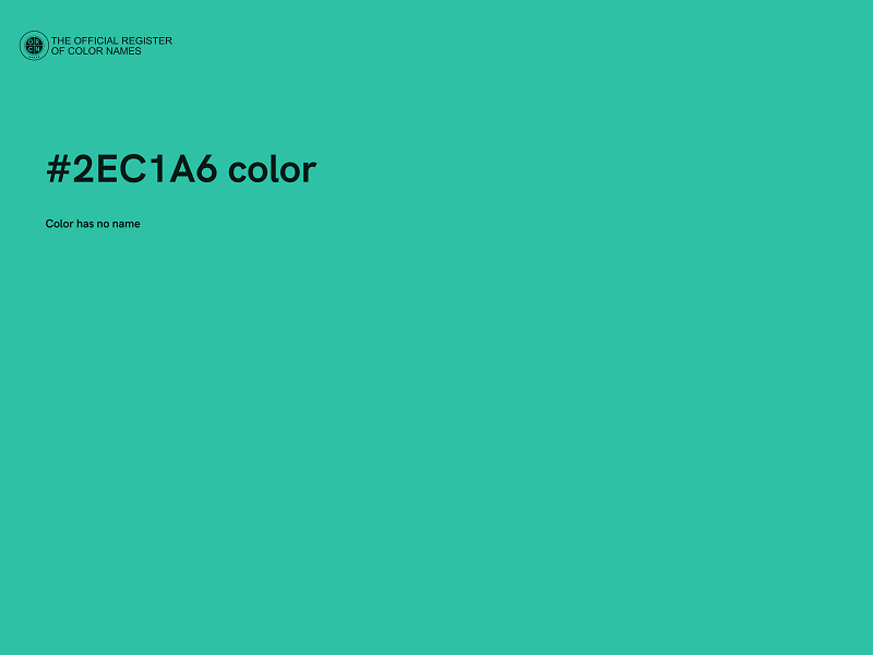 #2EC1A6 color image