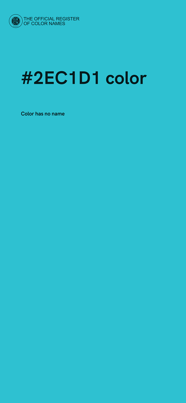 #2EC1D1 color image