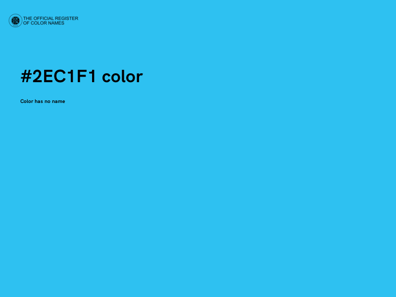 #2EC1F1 color image