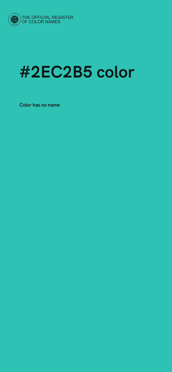 #2EC2B5 color image