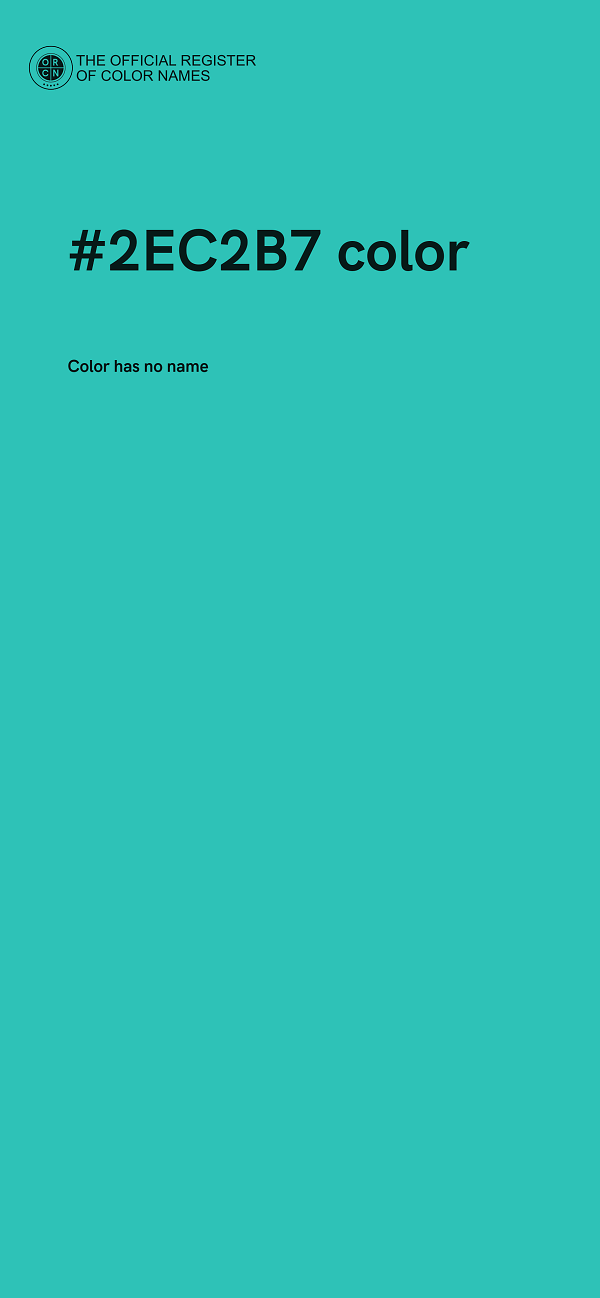 #2EC2B7 color image