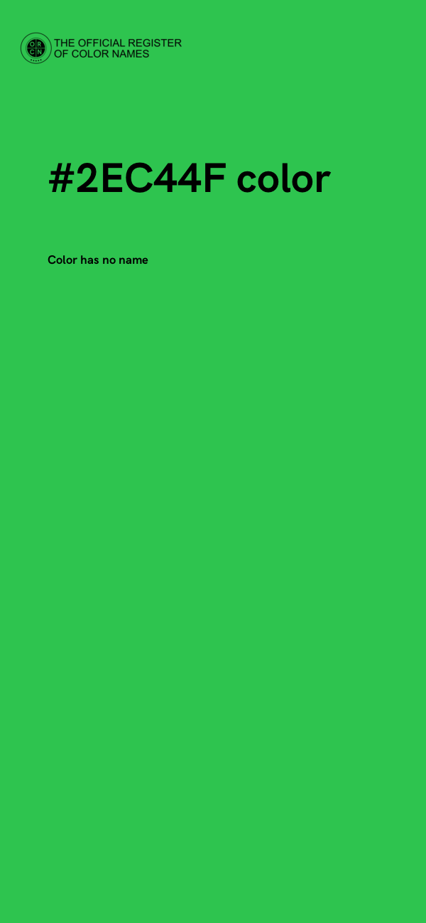 #2EC44F color image