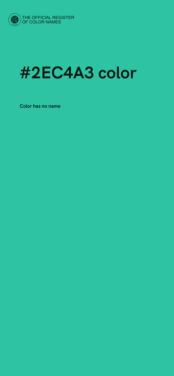 #2EC4A3 color image