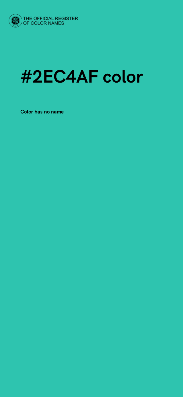 #2EC4AF color image