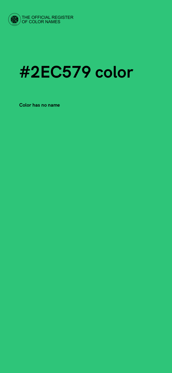 #2EC579 color image